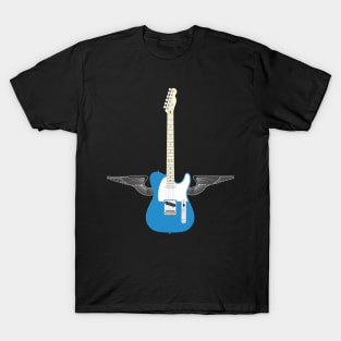 Blue Flying Guitar T-Shirt